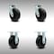 Service Caster 6 Inch SS Polyolefin Caster Set with Ball Bearings 2 Swivel 2 Rigid SCC SCC-SS30S620-POB-2-R-2 - alternate 1
